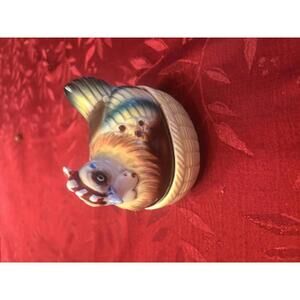 Ceramic Hen-Shaped Salt and Pepper Shaker Set with Basket